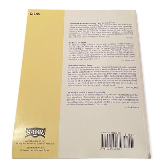 The Baseball Research Journal Fall 2012 - Picture 2 of 3